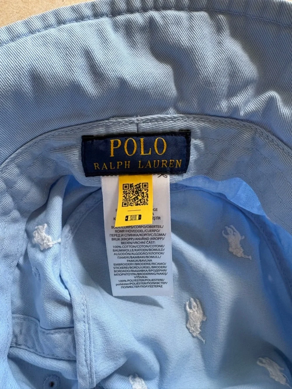 Polo by Ralph Lauren Sky Blue Embroidered Logo Bucket Hat - Picture 2 of 6